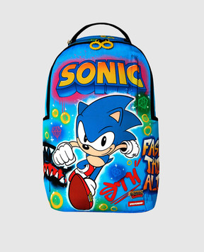 Sprayground Children's blue backpack SONIC ON THE RUN 91 910B9138NSZ