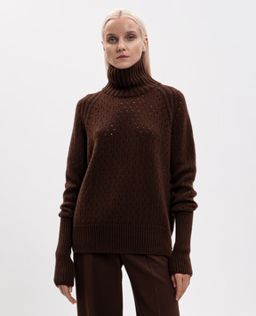 Ermanno Scervino Brown cashmere sweater D495M324JBV