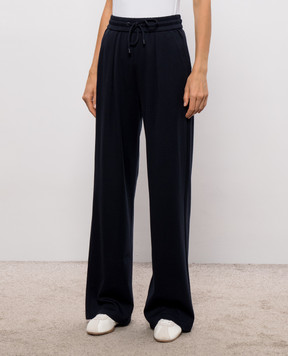 Max Mara DANCING blue sweatpants with silk MXMDANCING