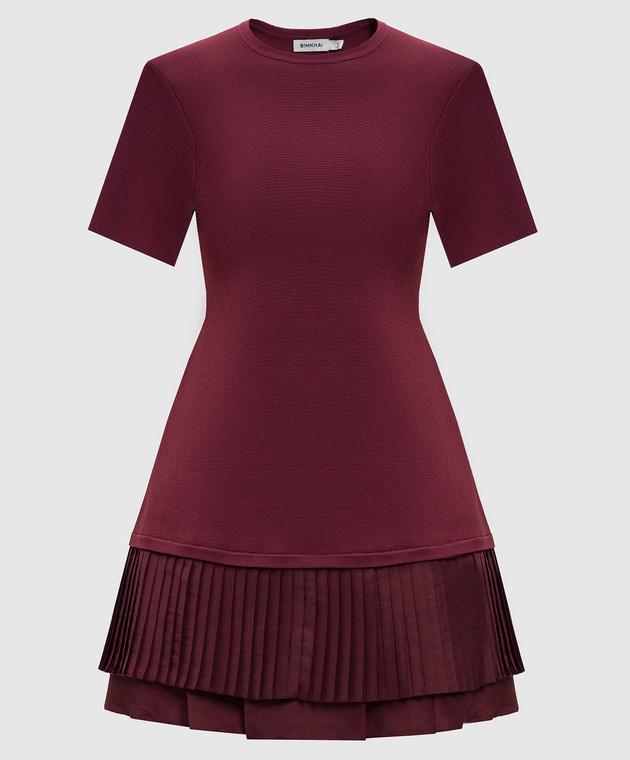 Simkhai - Burgundy mini dress Lorin 5251151B - shop with Estonia delivery at Symbol Simkhai - Burgundy mini dress Lorin 5251151B - shop with Estonia delivery at Symbol