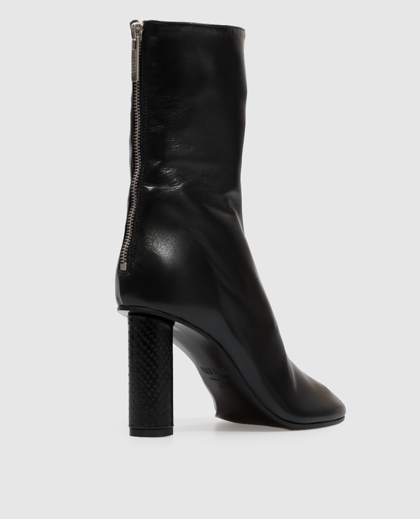 Black leather Alice ankle boots Paris Texas 3