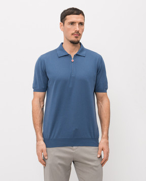Kiton Blue polo UMKX33Z