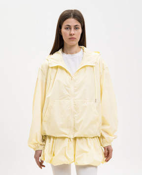 Juun.j Yellow windbreaker with logo embroidery JW6339W020