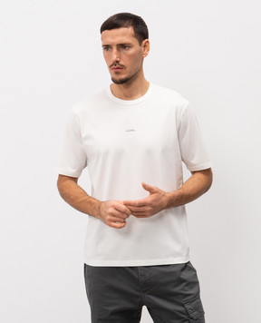 C.P. Company Metropolis White T-shirt with logo LTS018A006370W