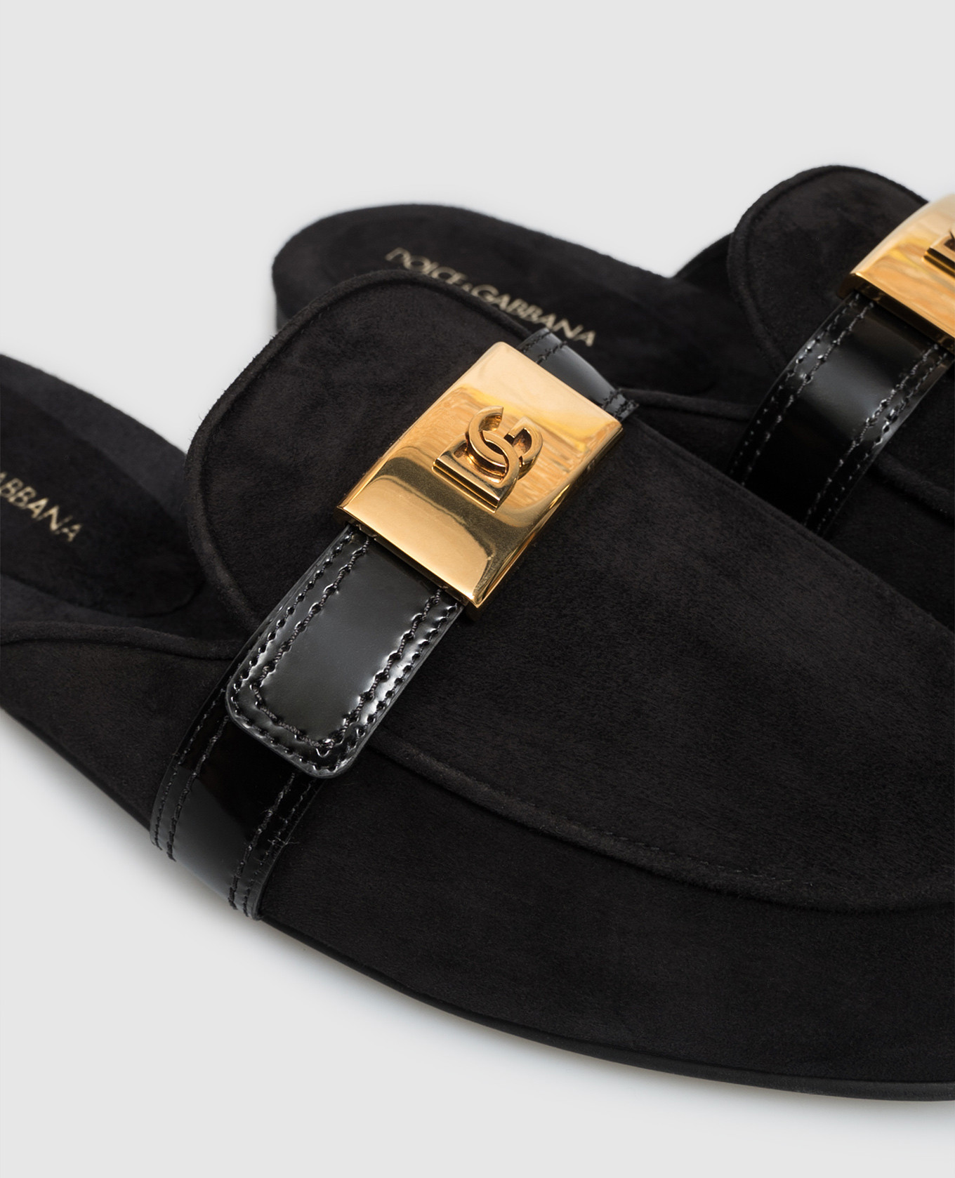 Black suede mules Dolce&Gabbana 5