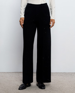 Twinset Black pants with sequins 262LI3PBB