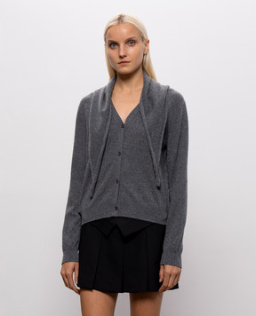 Juun.j Gray cashmere cardigan JW695AW033