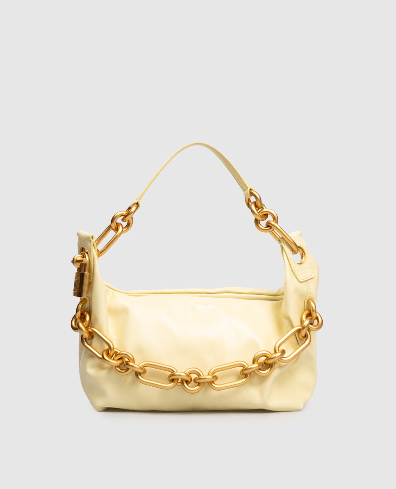 

Yellow Sync leather bag Balmain