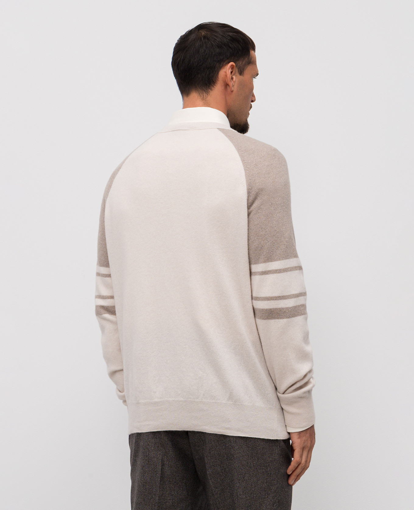 Beige wool and cashmere jumper Peserico 4