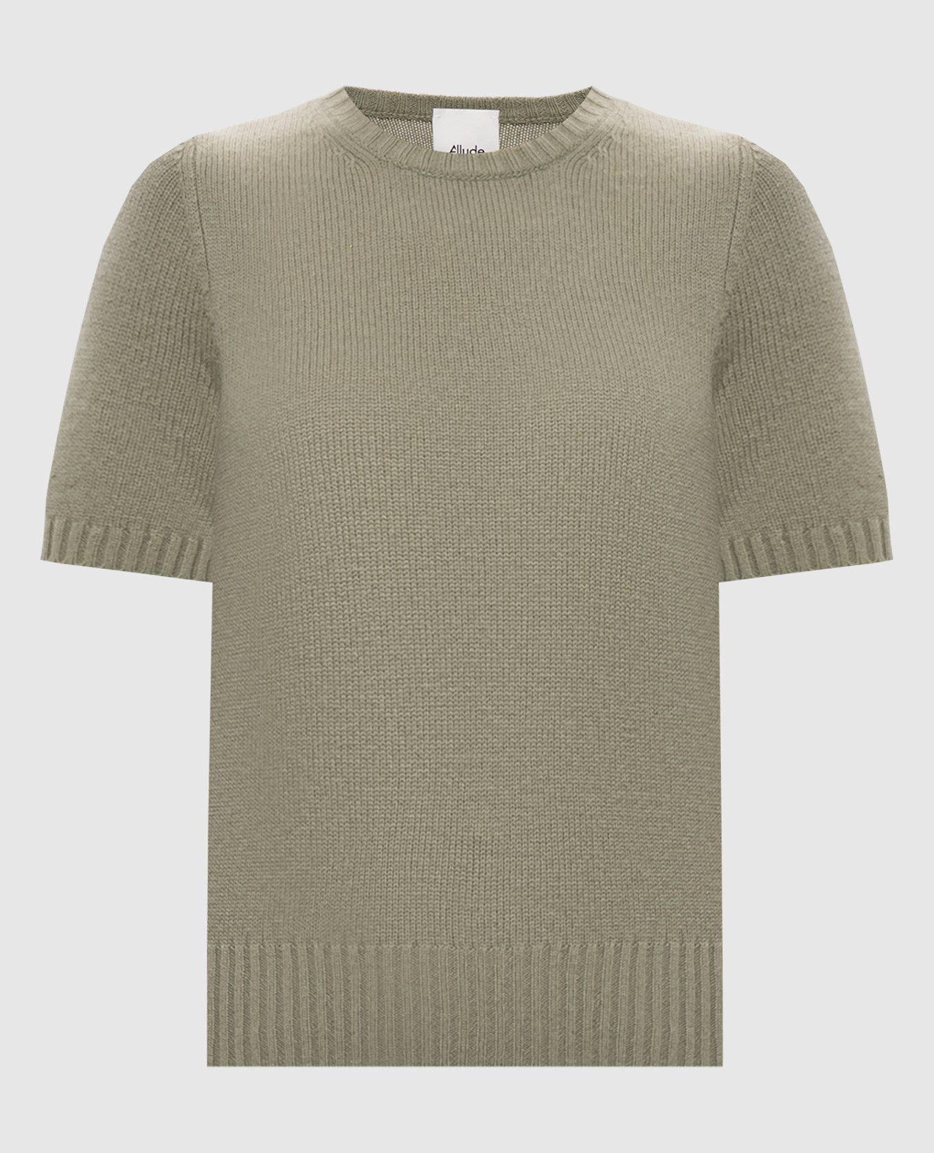 Green cashmere top