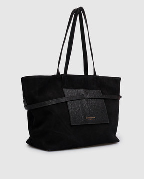 Gianni Chiarini Black suede tote bag BS12696CMSTEMU