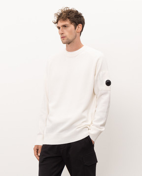 C.P. Company Ivory wool sweater MKN085A110149A