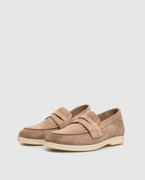 Babe Pay Pls Brown suede loafers 218108ZA