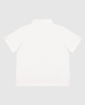 Fendi Children's white polo shirt with pocket JMI4757AJ