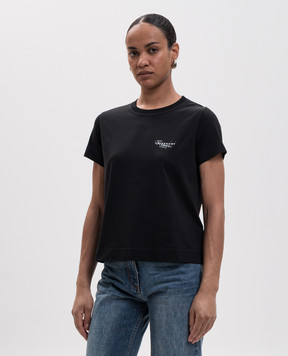 Givenchy Black T-shirt with Stamp print BW70FJP7A7