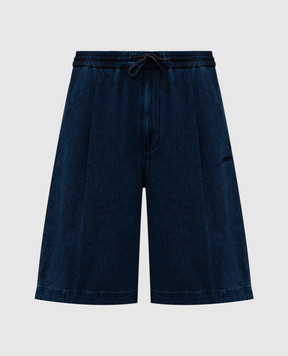 Juun.j Blue shorts with logo embroidery JC6425PD2R