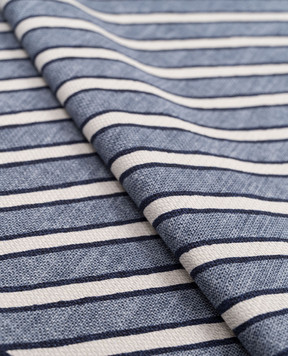 Brunello Cucinelli Blue striped silk pachet MX8680091