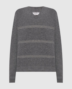 Peserico Gray pullover with lurex S99513F12L9095