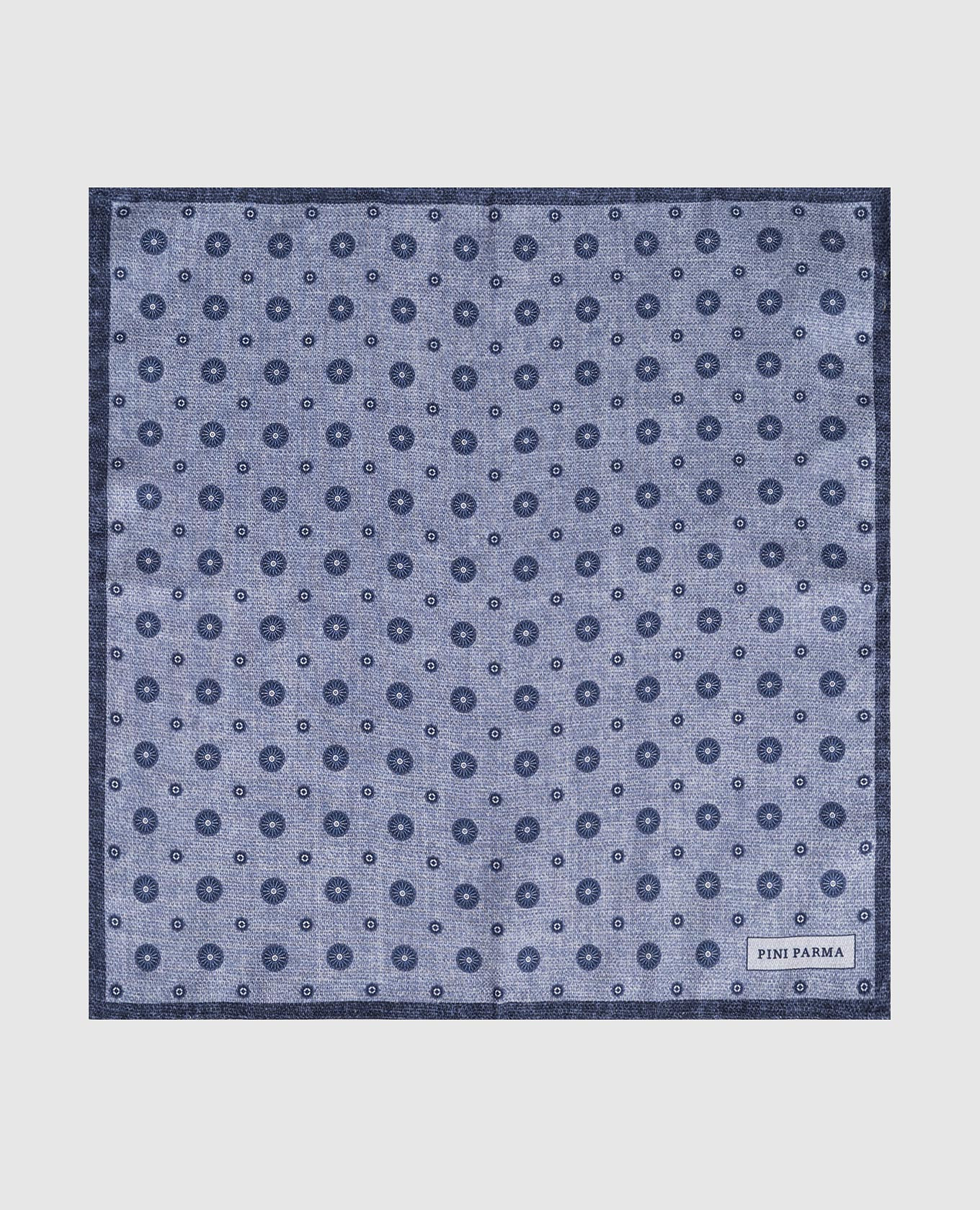 

Double-sided silk pachet scarf Pini Parma, Light blue