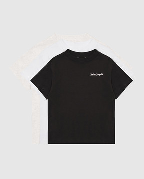 Palm Angels Children's set of T-shirts with logo print F6PAJBTH055