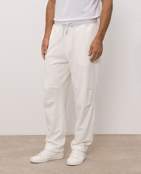 Brunello Cucinelli Ivory sweatpants MM8263388G