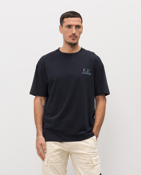 C.P. Company Blue T-shirt with print MTS143A110579W