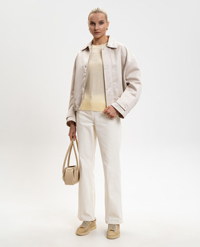 Max & Co Yellow BERLINA wool jumper with logo MCOBERLINA