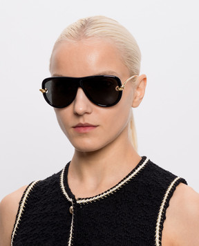 Bottega Veneta Black Knot Sunglasses A002JCVBL80