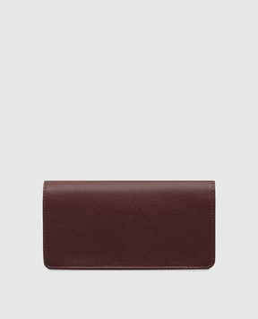 Valentino VLogo Signature burgundy leather clutch 9W2P0BB4BEM