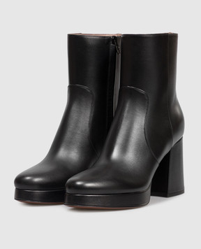 Valentino Fawcette black leather ankle boots 7W0S0NF1DSH