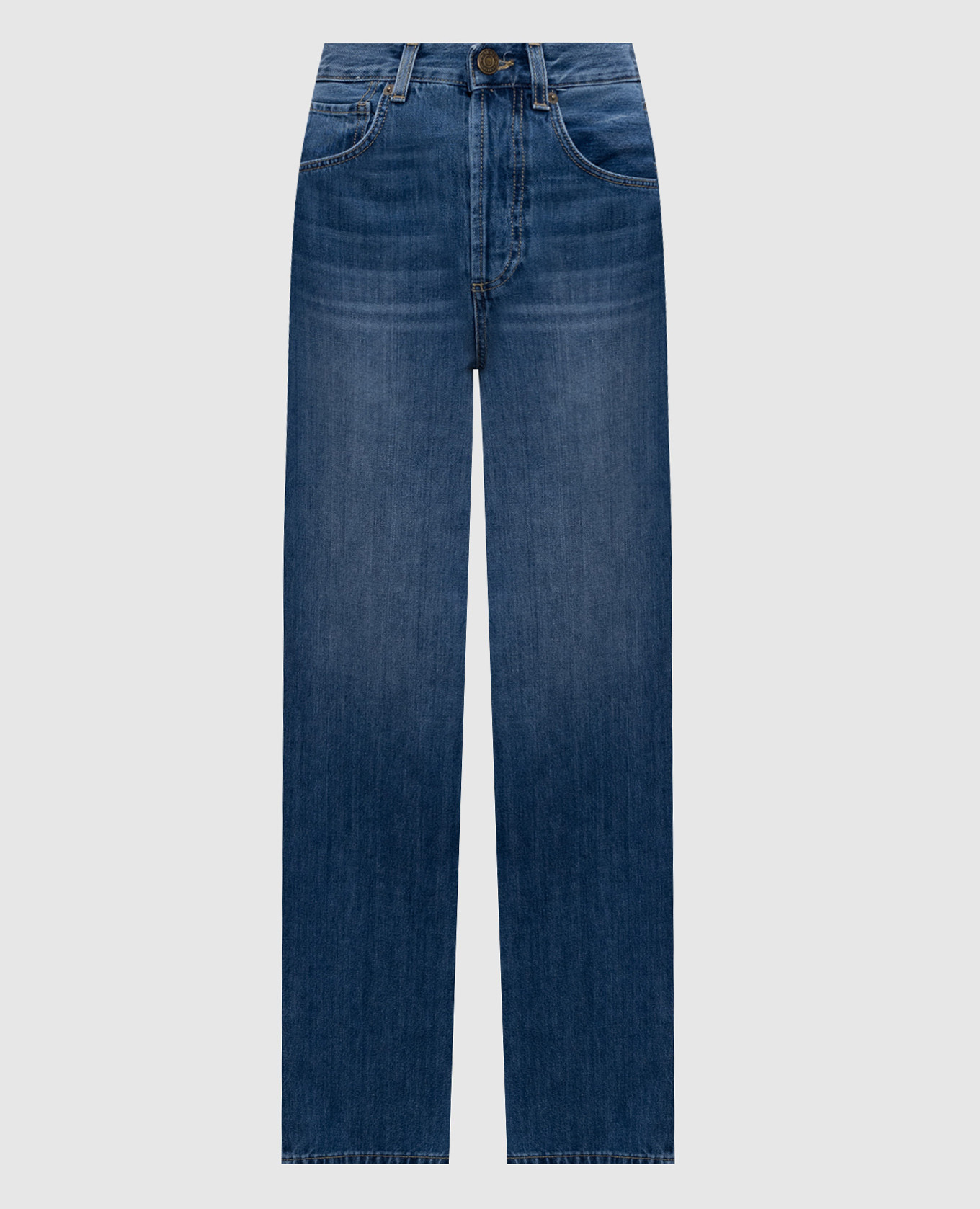 Blue jeans with logo patch Twinset