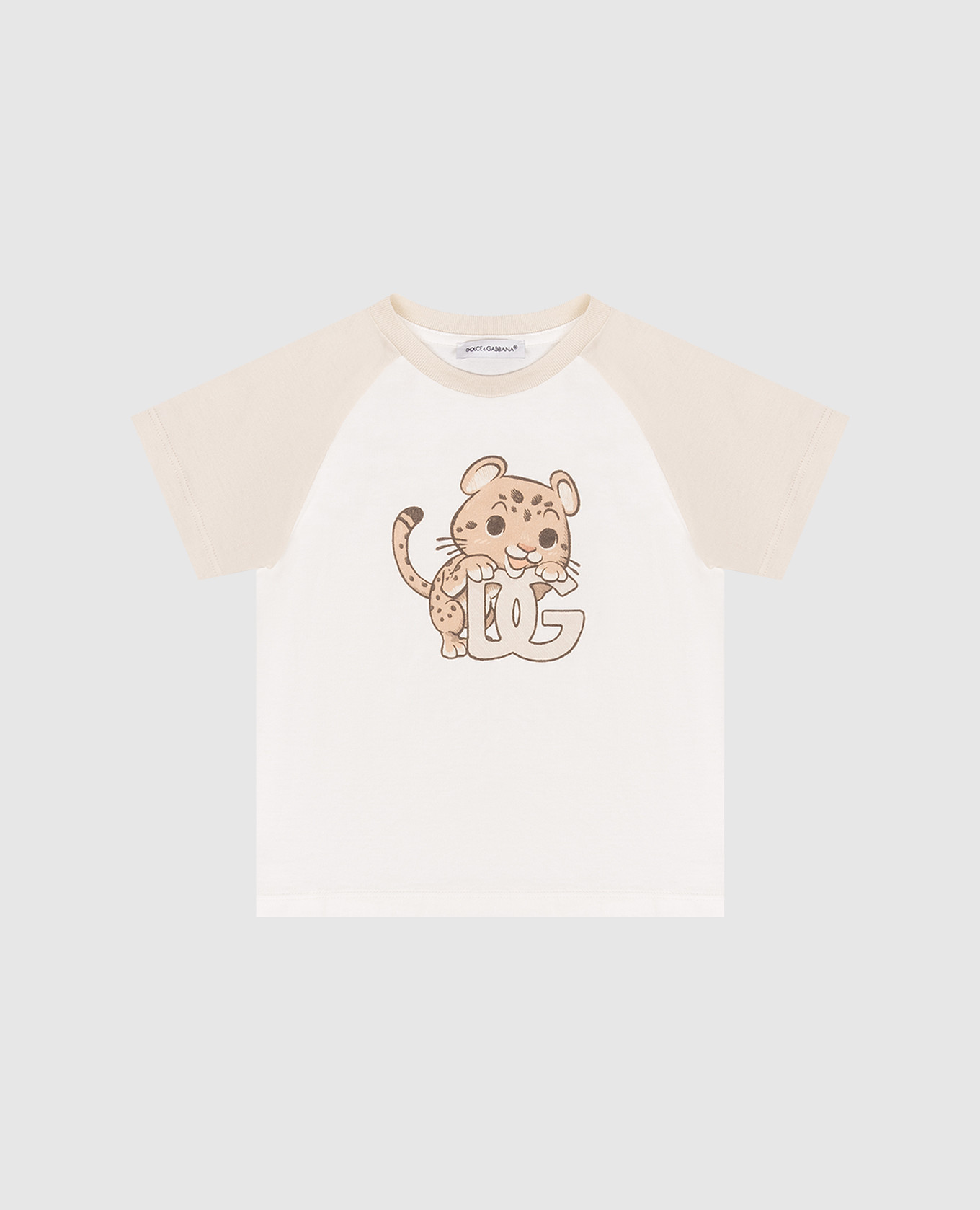 

Children's white T-shirt with print Dolce&Gabbana