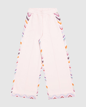 Missoni Children's pink printed sweatpants MZ6A30Z3183