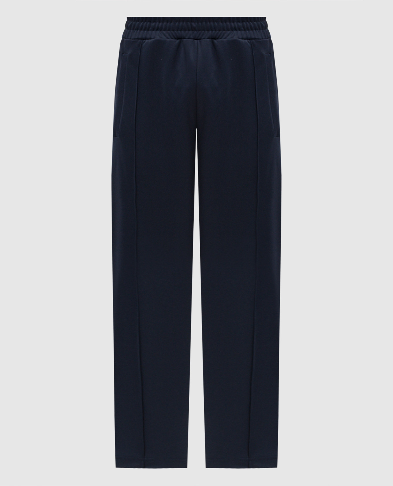 Blue sweatpants with logo print