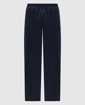 Palm Angels Blue sweatpants with logo print PMCJ048S26FAB001