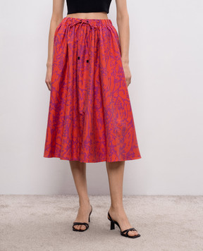 Max Mara Coral skirt BERLINA with silk MXMBERLINA