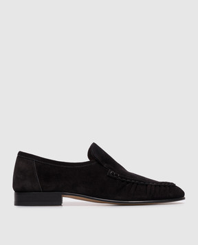 The Row Black suede loafers Two F1923L805