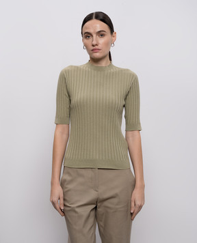Peserico Khaki ribbed top A99096F1809310