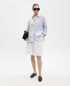 Max Mara Weekend Blue striped linen shirt PANETTO WKDPANETTO