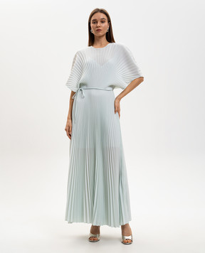 Twinset Green maxi dress with logo 261TP2562