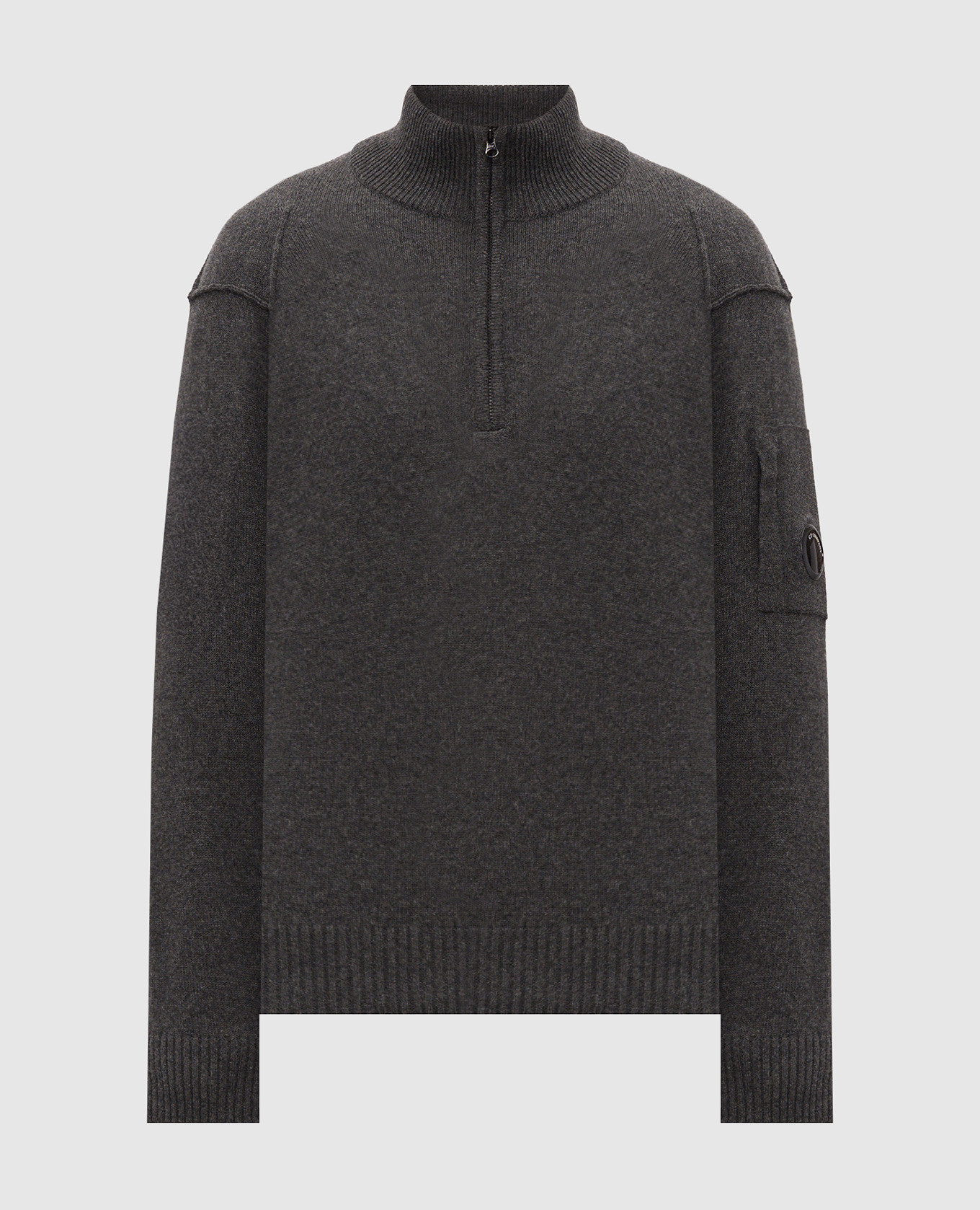 Gray sweater with wool