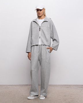Brunello Cucinelli Grey melange sweatpants MP991B2O99