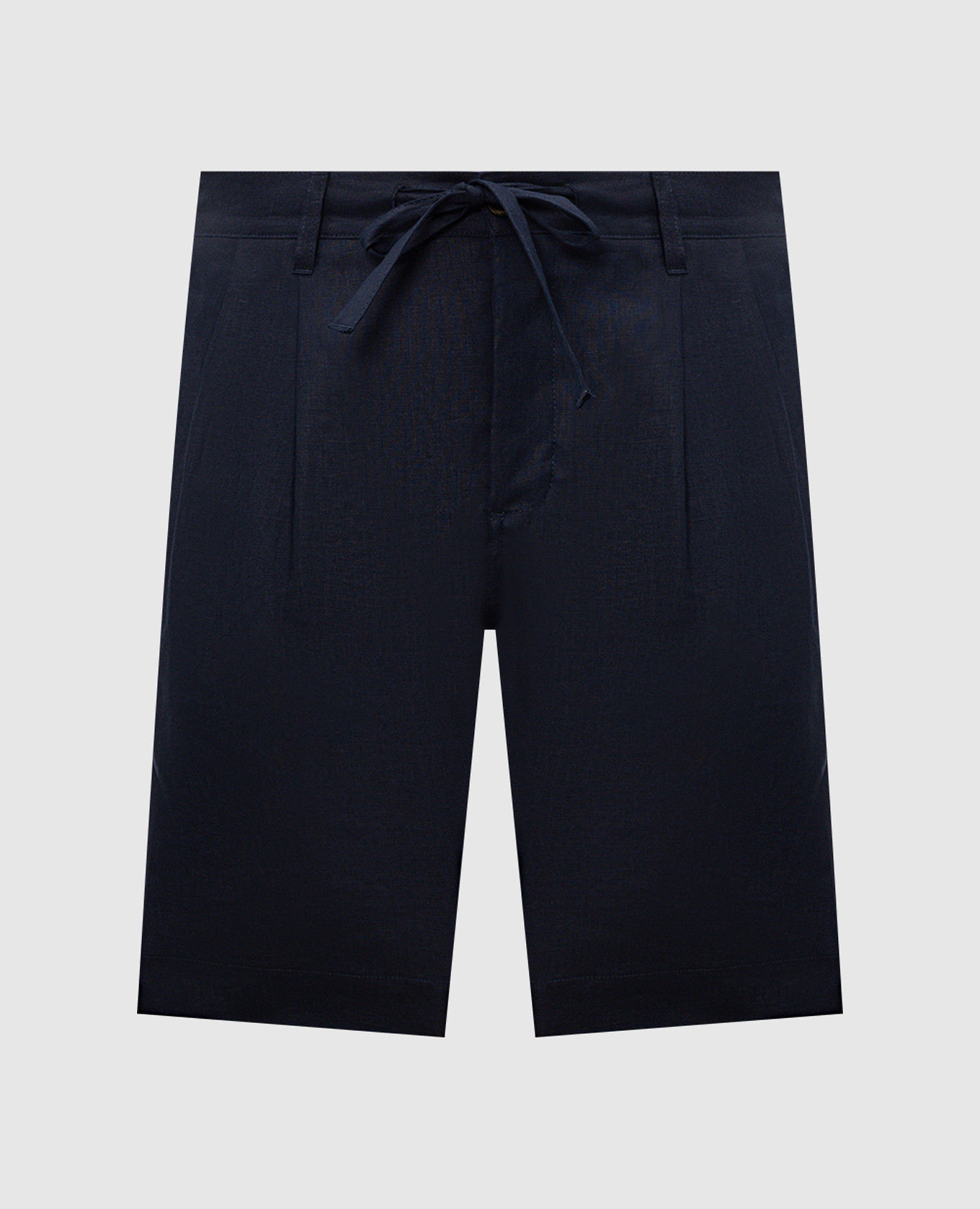Blue linen shorts