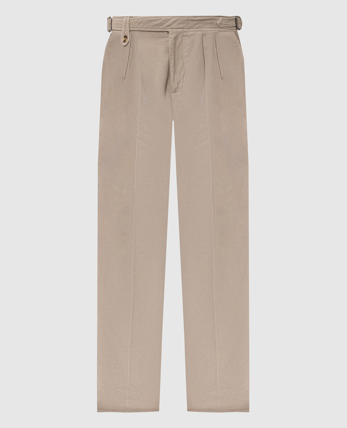 Beige velvet pants