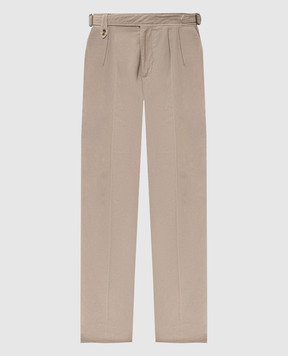 Brunello Cucinelli Beige velvet pants M279NM5010