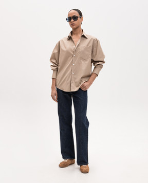 Ami Paris Beige shirt USH766CO0063