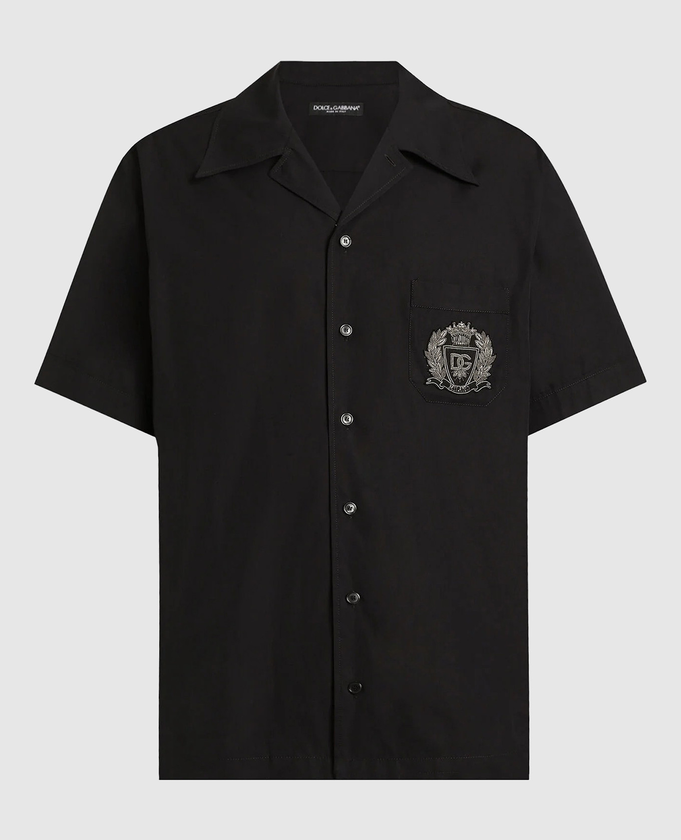 

Black shirt with heraldic logo patch Dolce&Gabbana