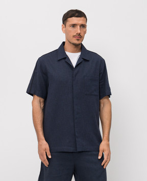 Iceberg Blue shirt with linen G0103625