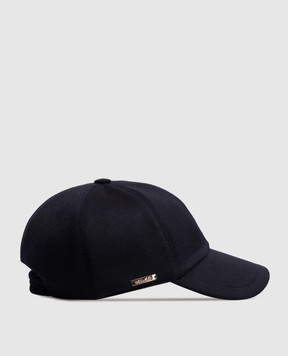 Enrico Mandelli Blue cashmere cap CAP4014816