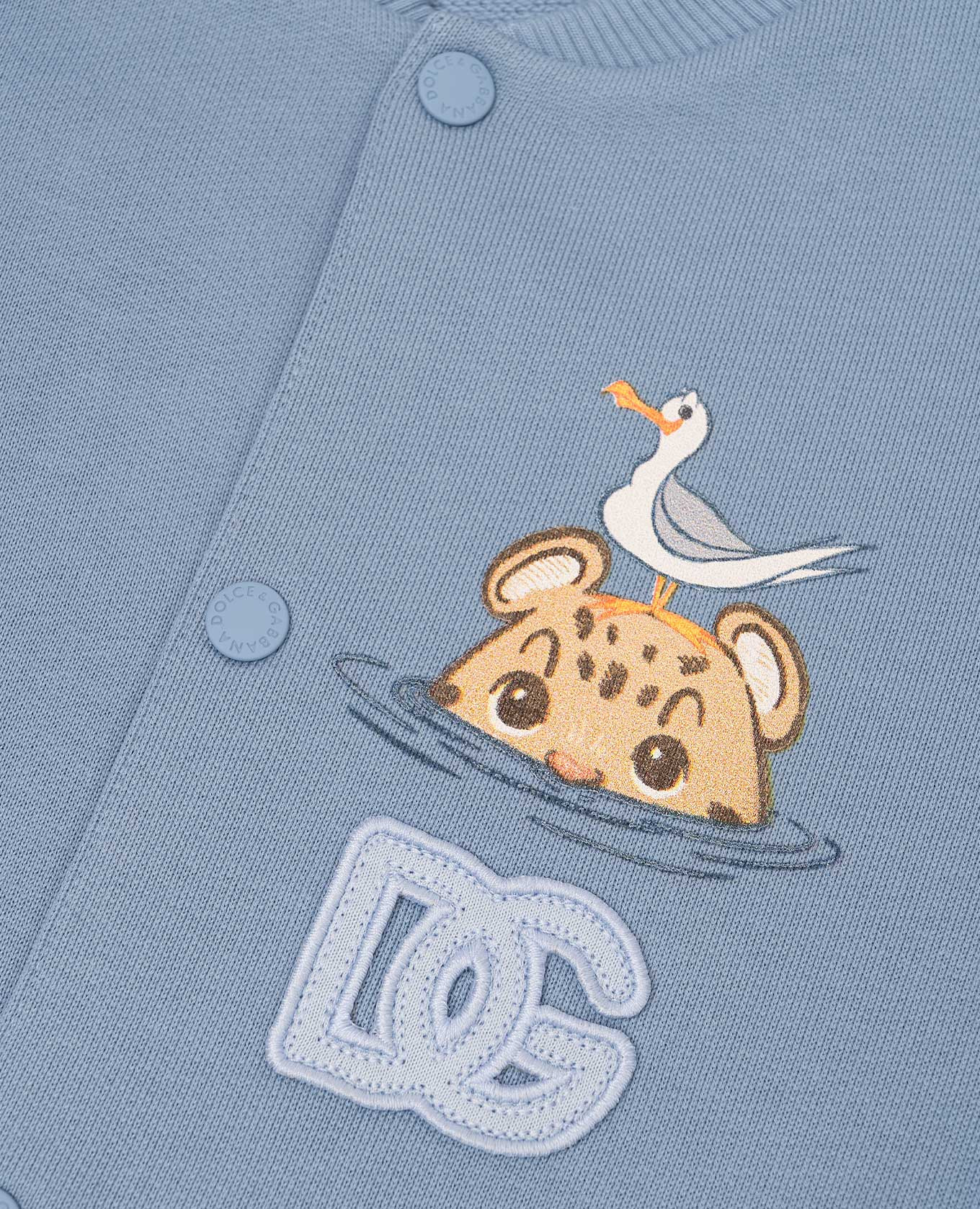 

Children's blue printed bomber jacket Dolce&Gabbana